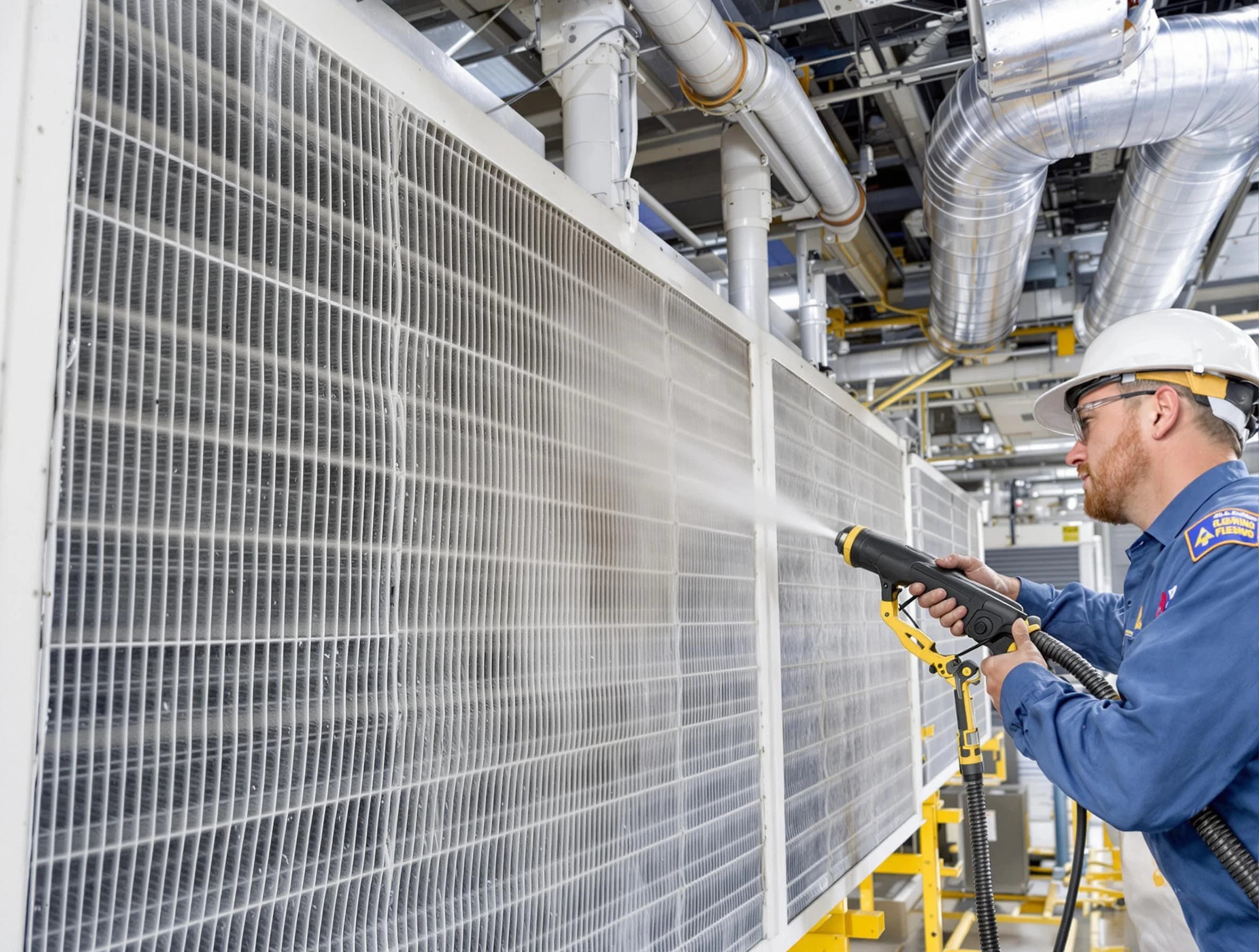 Professional commercial coil cleaning by Gardendale Air Duct Cleaning in Gardendale